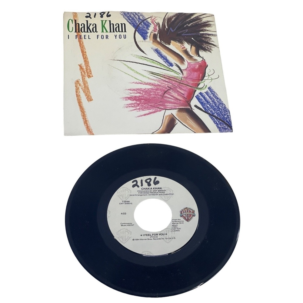 Chaka Khan I Feel For You Chinatown 7-29195 Warner Bros 1984 7 Inch Vinyl 45 RPM
